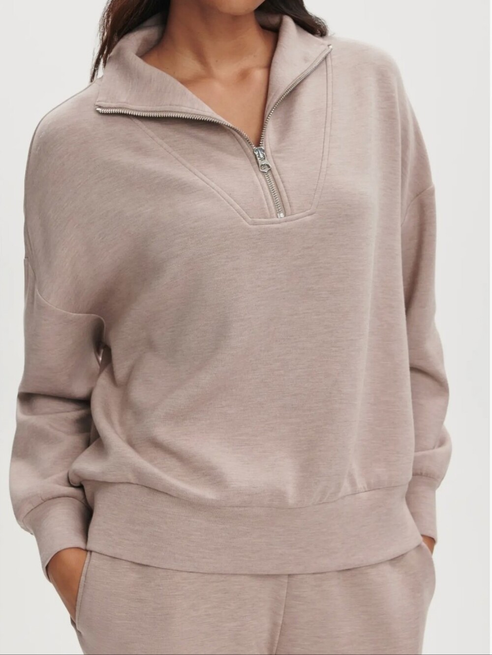 Varley Hawley Half Zip Sweatshirt Size Medium